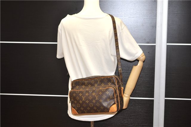 Authentic Louis Vuitton Monogram Nile Shoulder Cross Body Bag M45244 LV 9063F