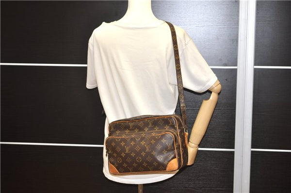 Authentic Louis Vuitton Monogram Nile Shoulder Cross Body Bag M45244 LV 9063F