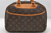 Authentic Louis Vuitton Monogram Trouville Hand Bag M42228 LV 9064C
