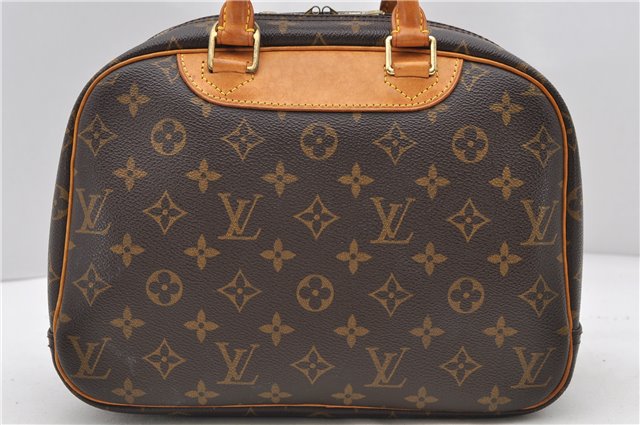 Authentic Louis Vuitton Monogram Trouville Hand Bag M42228 LV 9064C