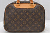 Authentic Louis Vuitton Monogram Trouville Hand Bag M42228 LV 9064C