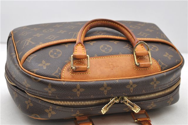 Authentic Louis Vuitton Monogram Trouville Hand Bag M42228 LV 9064C
