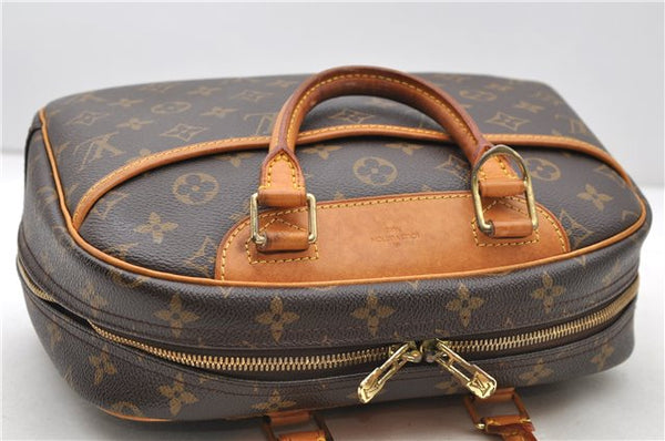 Authentic Louis Vuitton Monogram Trouville Hand Bag M42228 LV 9064C