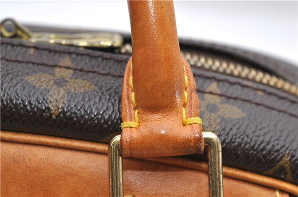 Authentic Louis Vuitton Monogram Trouville Hand Bag M42228 LV 9064C