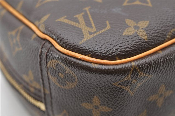 Authentic Louis Vuitton Monogram Trouville Hand Bag M42228 LV 9064C