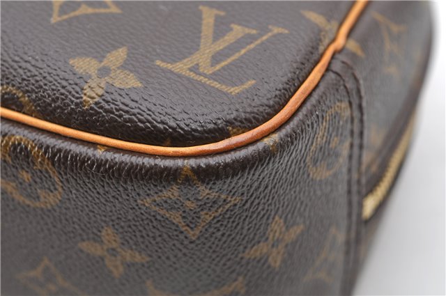 Authentic Louis Vuitton Monogram Trouville Hand Bag M42228 LV 9064C