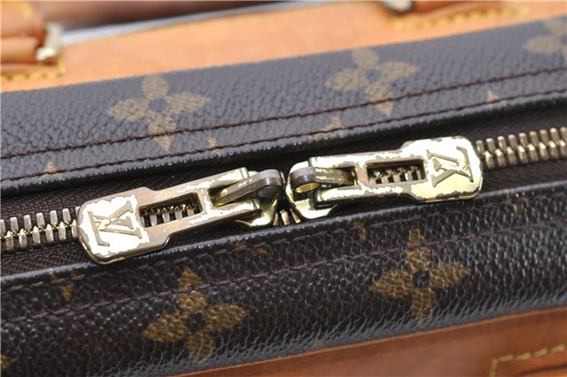 Authentic Louis Vuitton Monogram Trouville Hand Bag M42228 LV 9064C