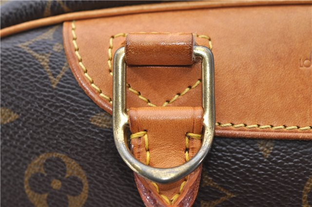 Authentic Louis Vuitton Monogram Trouville Hand Bag M42228 LV 9064C