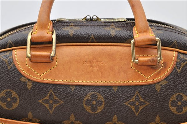 Authentic Louis Vuitton Monogram Trouville Hand Bag M42228 LV 9064C