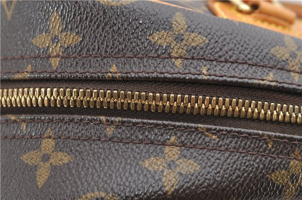 Authentic Louis Vuitton Monogram Trouville Hand Bag M42228 LV 9064C
