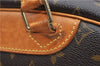 Authentic Louis Vuitton Monogram Trouville Hand Bag M42228 LV 9064C