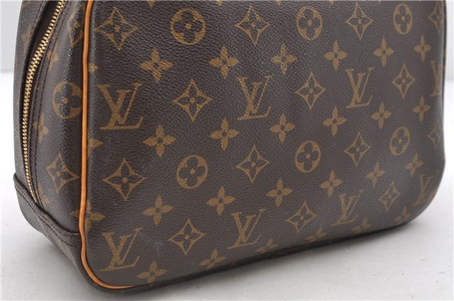 Authentic Louis Vuitton Monogram Trouville Hand Bag M42228 LV 9064C