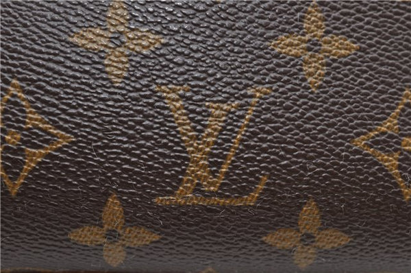 Authentic Louis Vuitton Monogram Trouville Hand Bag M42228 LV 9064C