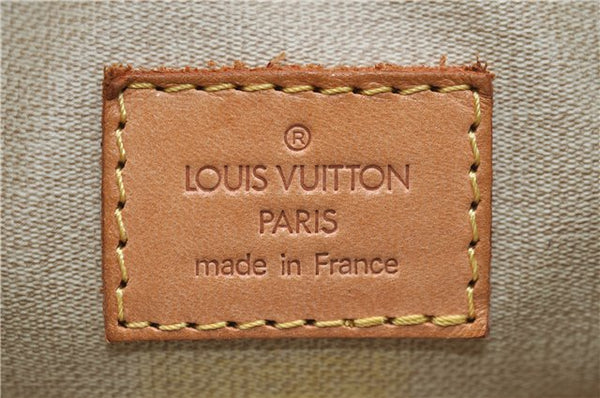 Authentic Louis Vuitton Monogram Trouville Hand Bag M42228 LV 9064C