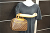 Authentic Louis Vuitton Monogram Trouville Hand Bag M42228 LV 9064C