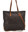 Authentic Louis Vuitton Monogram Cabas Mezzo Tote Bag M51151 LV Junk 9064D