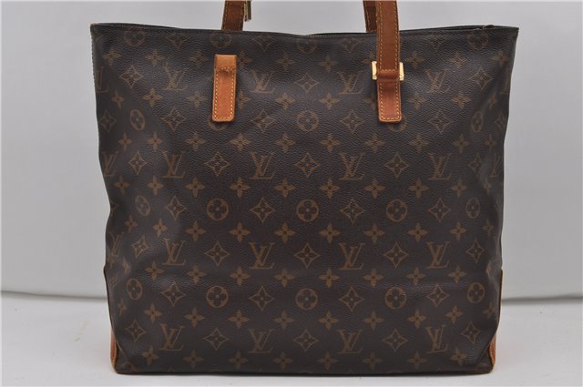 Authentic Louis Vuitton Monogram Cabas Mezzo Tote Bag M51151 LV Junk 9064D