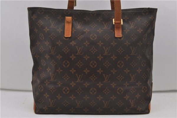 Authentic Louis Vuitton Monogram Cabas Mezzo Tote Bag M51151 LV Junk 9064D