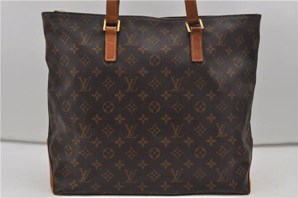Authentic Louis Vuitton Monogram Cabas Mezzo Tote Bag M51151 LV Junk 9064D