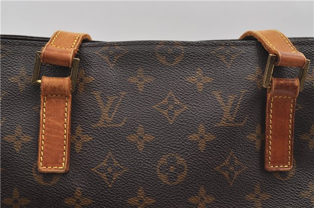 Authentic Louis Vuitton Monogram Cabas Mezzo Tote Bag M51151 LV Junk 9064D