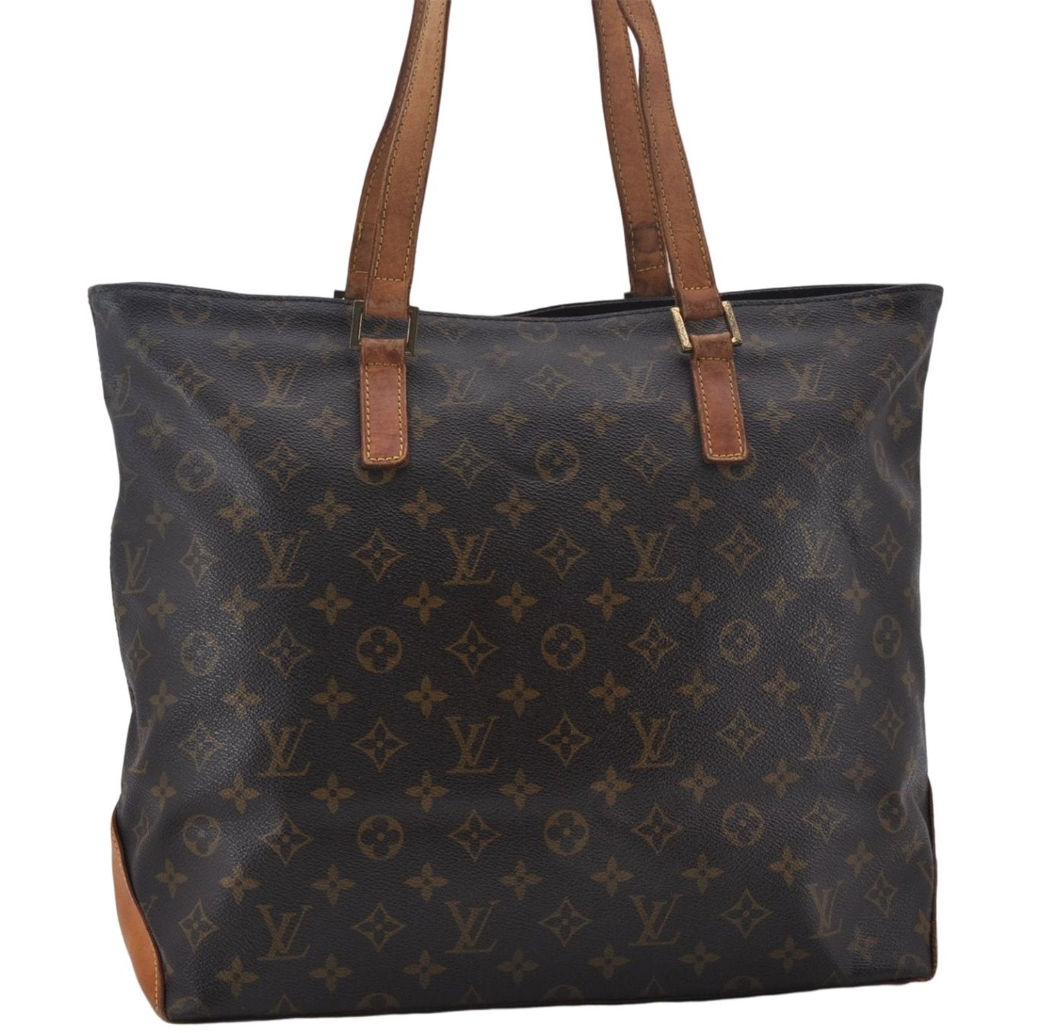 Authentic Louis Vuitton Monogram Cabas Mezzo Tote Bag M51151 LV Junk 9065D