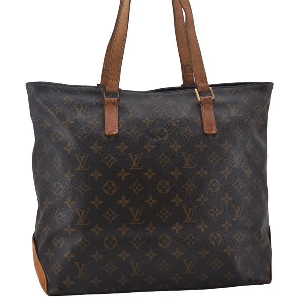Authentic Louis Vuitton Monogram Cabas Mezzo Tote Bag M51151 LV Junk 9065D