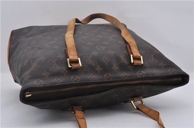 Authentic Louis Vuitton Monogram Cabas Mezzo Tote Bag M51151 LV Junk 9065D