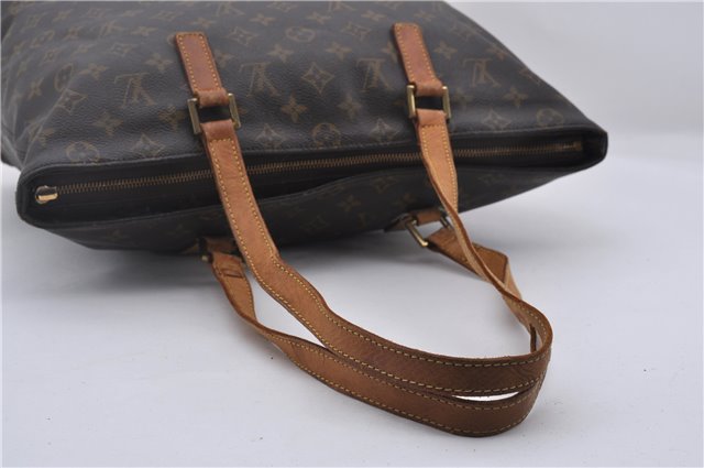 Authentic Louis Vuitton Monogram Cabas Mezzo Tote Bag M51151 LV Junk 9065D