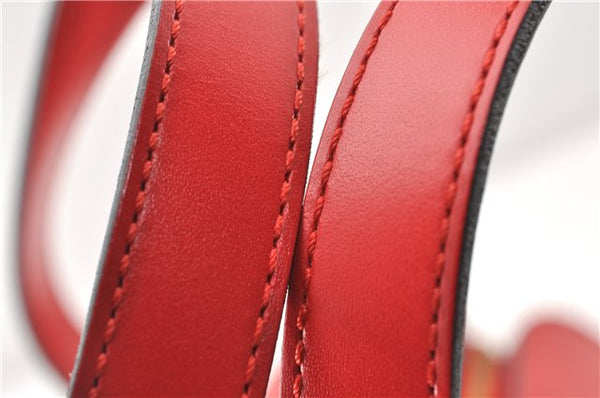 Authentic Louis Vuitton Epi Soufflot Hand Bag Red M52227 LV 9065F
