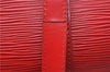 Authentic Louis Vuitton Epi Soufflot Hand Bag Red M52227 LV 9065F