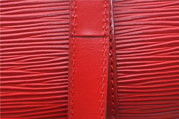 Authentic Louis Vuitton Epi Soufflot Hand Bag Red M52227 LV 9065F