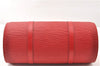 Authentic Louis Vuitton Epi Soufflot Hand Bag Red M52227 LV 9065F