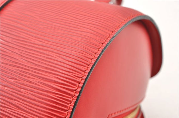 Authentic Louis Vuitton Epi Soufflot Hand Bag Red M52227 LV 9065F