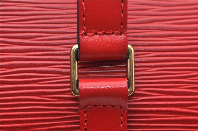 Authentic Louis Vuitton Epi Soufflot Hand Bag Red M52227 LV 9065F