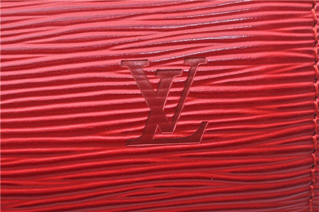 Authentic Louis Vuitton Epi Soufflot Hand Bag Red M52227 LV 9065F