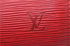 Authentic Louis Vuitton Epi Soufflot Hand Bag Red M52227 LV 9065F