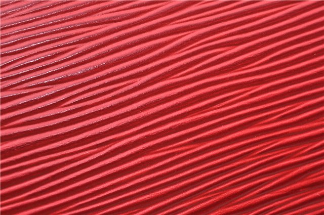 Authentic Louis Vuitton Epi Soufflot Hand Bag Red M52227 LV 9065F