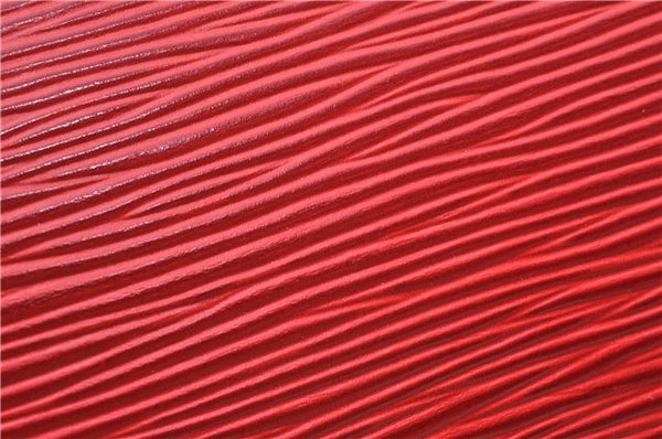 Authentic Louis Vuitton Epi Soufflot Hand Bag Red M52227 LV 9065F