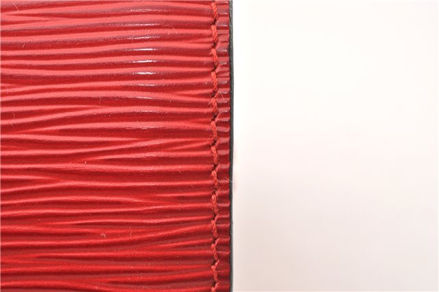 Authentic Louis Vuitton Epi Soufflot Hand Bag Red M52227 LV 9065F