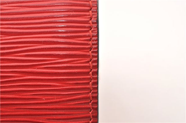Authentic Louis Vuitton Epi Soufflot Hand Bag Red M52227 LV 9065F