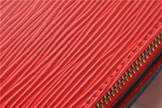 Authentic Louis Vuitton Epi Soufflot Hand Bag Red M52227 LV 9065F