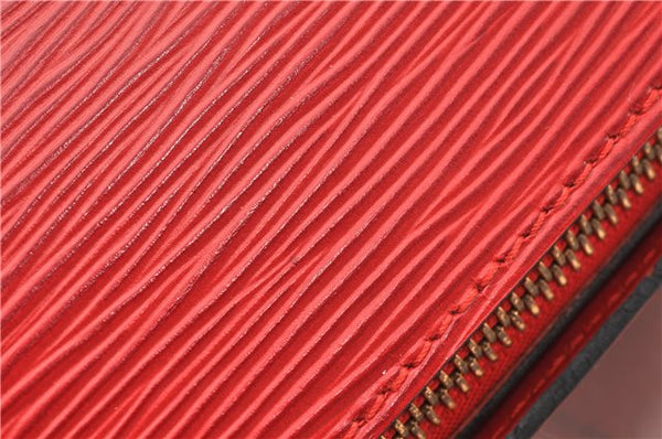 Authentic Louis Vuitton Epi Soufflot Hand Bag Red M52227 LV 9065F