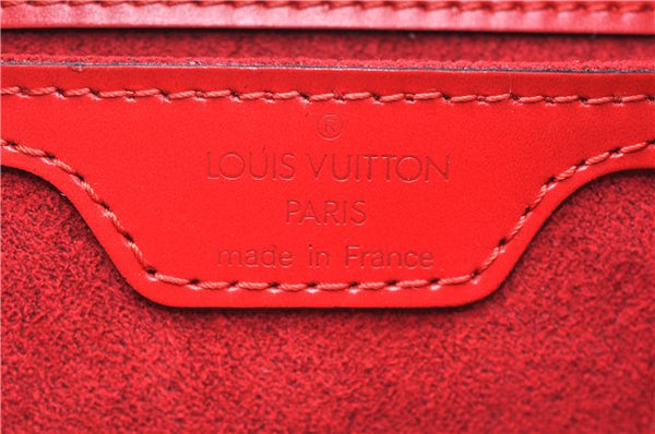 Authentic Louis Vuitton Epi Soufflot Hand Bag Red M52227 LV 9065F