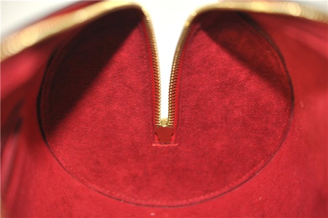 Authentic Louis Vuitton Epi Soufflot Hand Bag Red M52227 LV 9065F