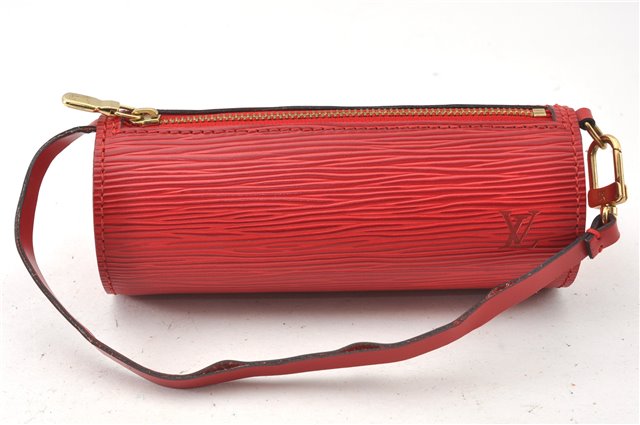 Authentic Louis Vuitton Epi Soufflot Hand Bag Red M52227 LV 9065F