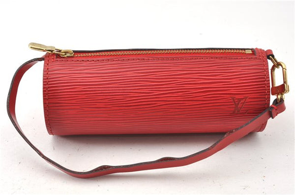 Authentic Louis Vuitton Epi Soufflot Hand Bag Red M52227 LV 9065F