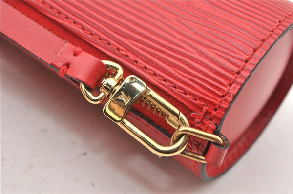 Authentic Louis Vuitton Epi Soufflot Hand Bag Red M52227 LV 9065F