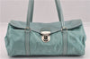 Authentic PRADA Nylon Tessuto Leather Shoulder Hand Bag Purse Light Blue 9066F