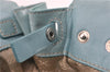 Authentic PRADA Nylon Tessuto Leather Shoulder Hand Bag Purse Light Blue 9066F