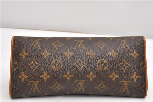 Authentic Louis Vuitton Monogram Pochette Twin GM Shoulder Bag M51852 LV 9068F